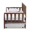 Baxton Studio Midori Walnut Wood Twin Size Daybed with Roll-Out Trundle Bed 168-10834-10835 - alternate 2